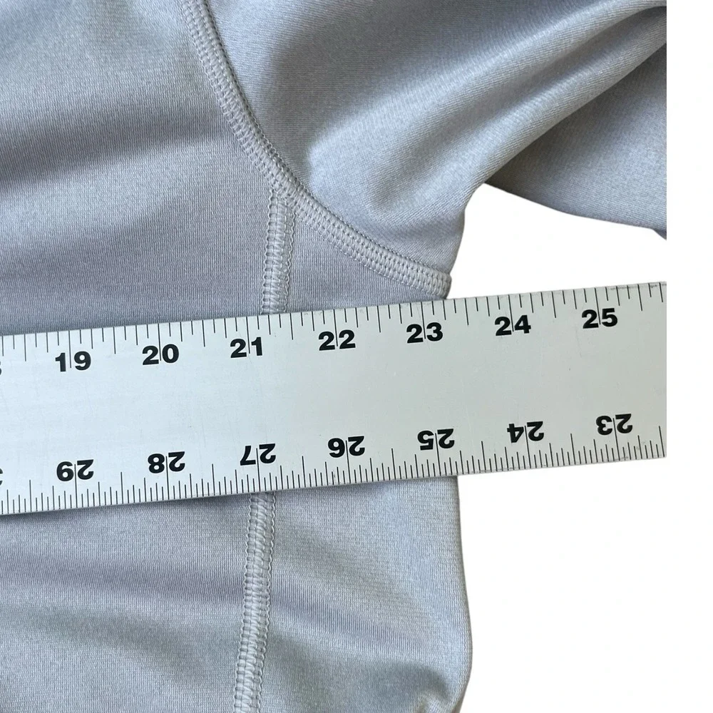Mens The North Face Tech 1/4 Zip Large Gray Grey Golf Pullover Quarter Logo